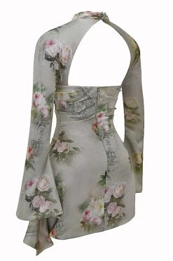 Vintage Floral Draped Corset Dress -Traumhafte Kleider sb8043d 02
