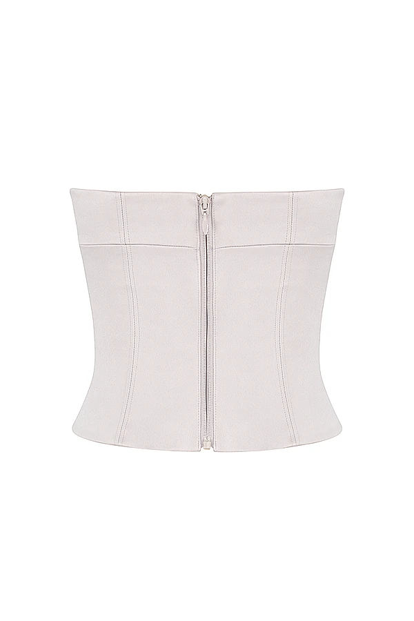 Crystal Satin Strapless Corset 13 Crystal Satin Strapless Corset – Bild 11