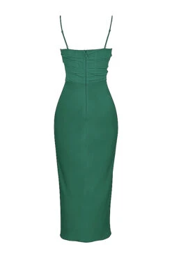 Forest Draped Corset Midi Dress -Traumhafte Kleider sb8181b 03a