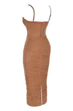 Mocha Corset Maxi Dress 26 Mocha Corset Maxi Dress -Traumhafte Kleider sb8224 02