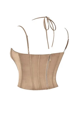 Latte Satin Corset 34 Latte Satin Corset -Traumhafte Kleider sb8264 02rr