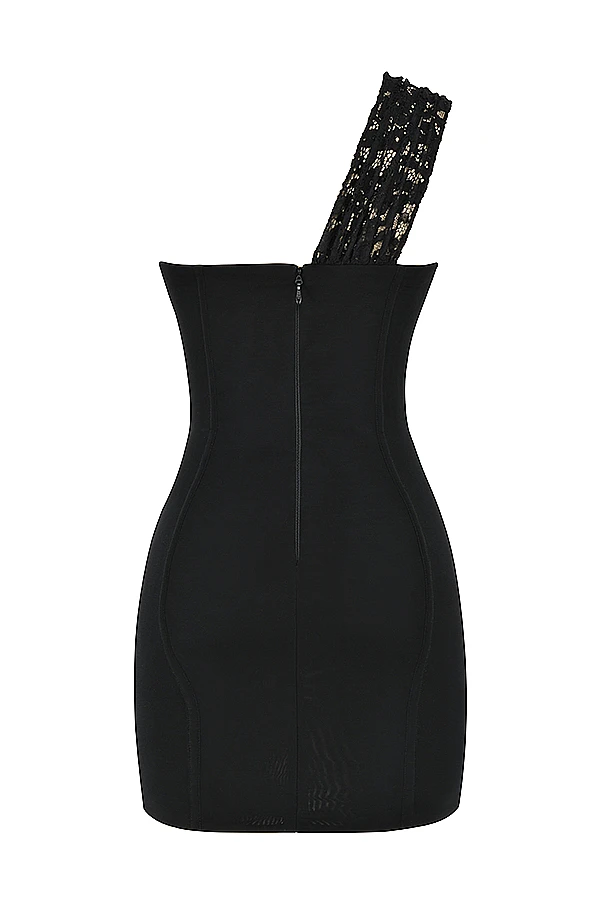 Black Lace Mini Dress 15 Black Lace Mini Dress – Bild 13