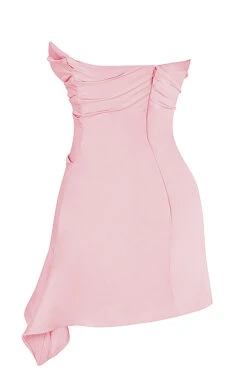 Rose Pink Draped Strapless Corset Dress -Traumhafte Kleider sb8320d 02