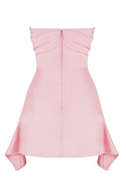 Rose Pink Draped Strapless Corset Dress -Traumhafte Kleider sb8320d 03