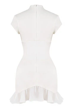 Ivory Ruffle Corset Dress -Traumhafte Kleider sb8380 03