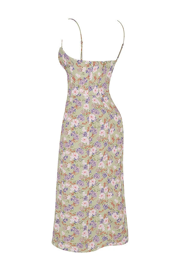 Peony Print Midi Sundress 19 Peony Print Midi Sundress – Bild 17