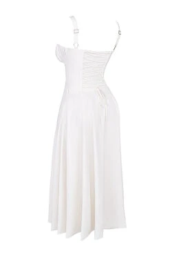 White Bustier Sundress -Traumhafte Kleider sb8414i 02