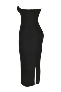 Black Strapless Corset Maxi Dress 24 Black Strapless Corset Maxi Dress -Traumhafte Kleider sb8444 02