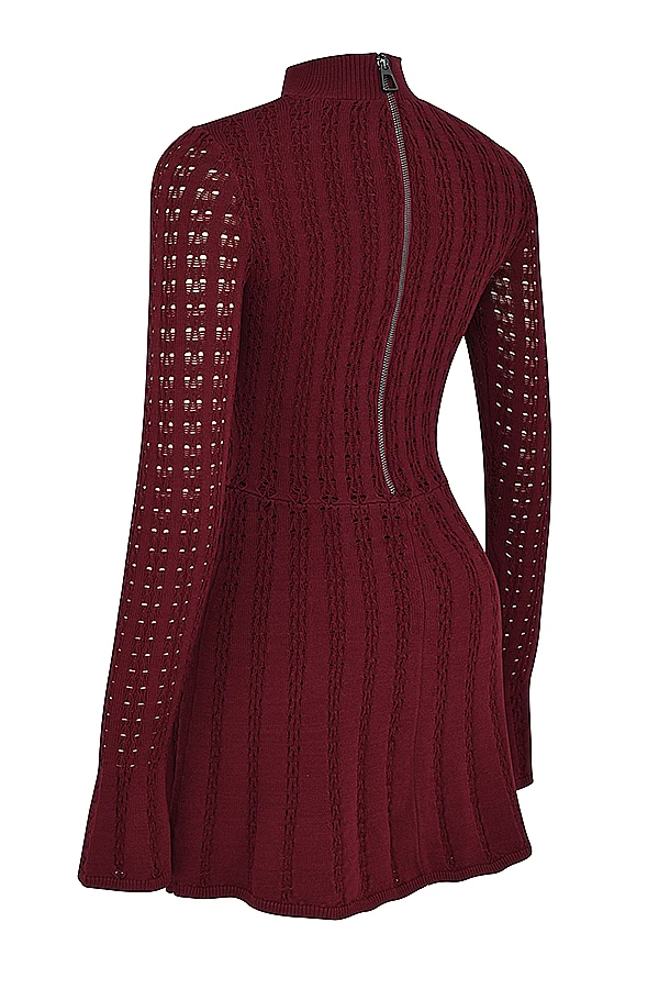 Wine Knit Corset Dress 16 Wine Knit Corset Dress – Bild 15