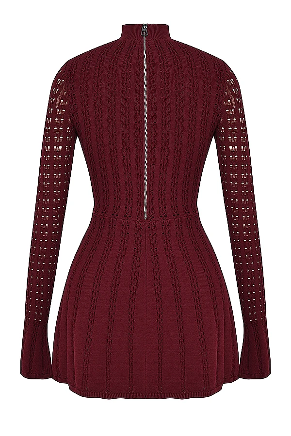 Wine Knit Corset Dress 17 Wine Knit Corset Dress – Bild 16