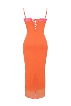 Flame Orange Maxi Dress -Traumhafte Kleider sb8688b 03