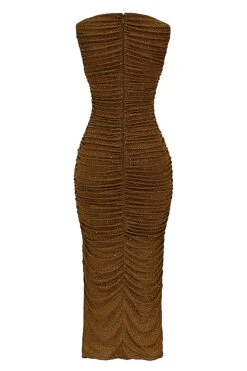 Coffee Crystallised Maxi Dress -Traumhafte Kleider sb8771 03