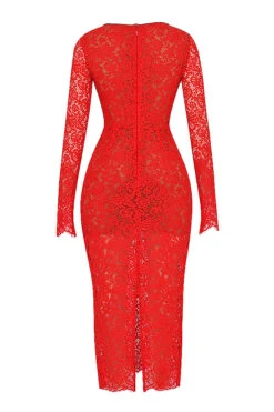 Red Lace Maxi Dress -Traumhafte Kleider sb8781 03