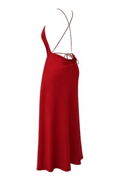 Red Rose Thigh Slit Maxi Dress -Traumhafte Kleider sb8807a 02