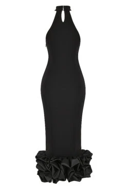 Black Peplum Midi Dress 29 Black Peplum Midi Dress -Traumhafte Kleider sb8821 03