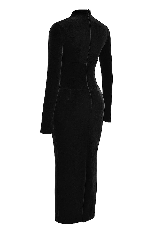 Black Velvet Corset Dress 19 Black Velvet Corset Dress – Bild 17