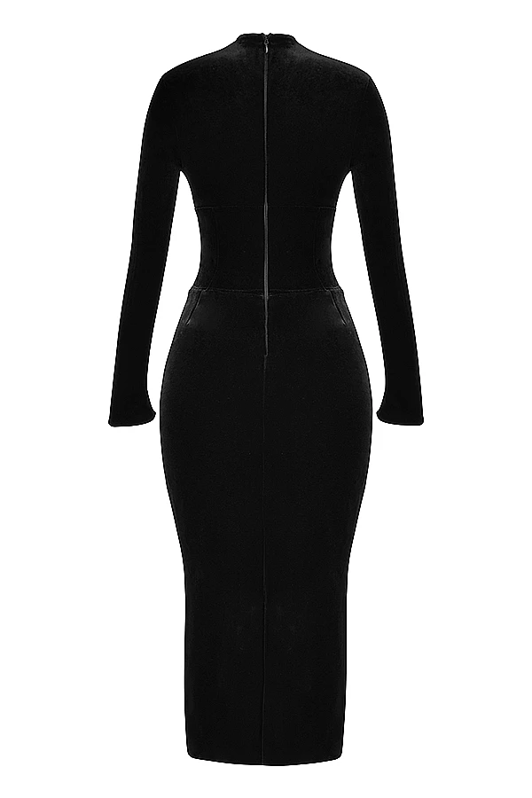 Black Velvet Corset Dress 20 Black Velvet Corset Dress – Bild 18