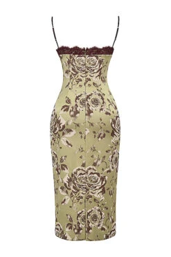 Floral Print Midi Dress -Traumhafte Kleider sb8855 03