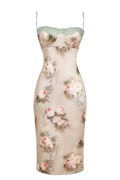 Vintage Floral Midi Dress -Traumhafte Kleider sb8914 012