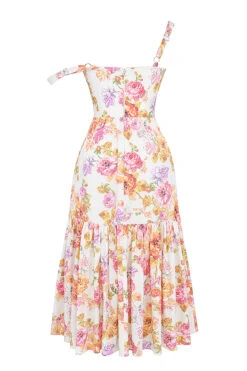 Ivory Floral Midi Sundress -Traumhafte Kleider sb8983b 03