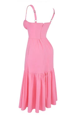 French Pink Midi Sundress -Traumhafte Kleider sb8983c 02