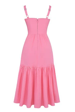 French Pink Midi Sundress -Traumhafte Kleider sb8983c 03