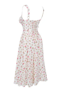 Rose Print Midi Sundress -Traumhafte Kleider sb9008 02