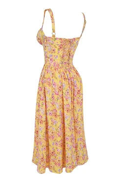 Butter Print Midi Sundress -Traumhafte Kleider sb9008a 02