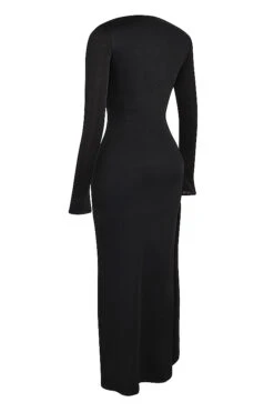 Black Cutout Maxi Dress -Traumhafte Kleider sb9053 02