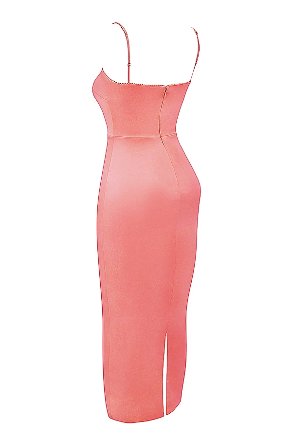 Bright Peach Maxi Dress 11 Bright Peach Maxi Dress – Bild 9