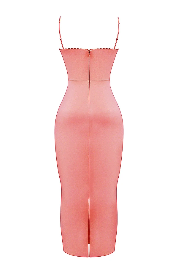 Bright Peach Maxi Dress 12 Bright Peach Maxi Dress – Bild 10