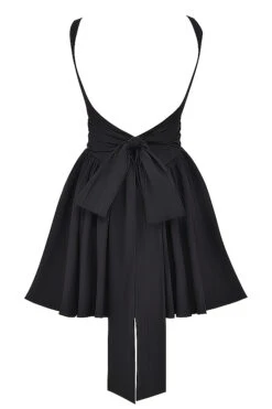 Black Bow Mini Dress -Traumhafte Kleider sb9124a 03