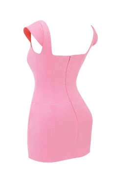French Pink Corset Mini Dress -Traumhafte Kleider sb9198 02ax