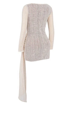 Natural Knit Lace Up Dress 36 Natural Knit Lace Up Dress -Traumhafte Kleider sb9226 02