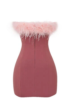 Warm Pink Mini Dress -Traumhafte Kleider sb9316 03