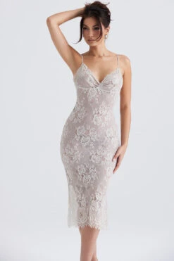 Antique Ivory Lace Midi Dress 21 Antique Ivory Lace Midi Dress -Traumhafte Kleider serelle 4