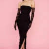 Black Mesh Strapless Maxi Dress 2 Black Mesh Strapless Maxi Dress -Traumhafte Kleider sofia b1