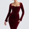 Wine Velvet Corset Dress 1 Wine Velvet Corset Dress -Traumhafte Kleider solaine 1a