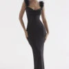 Black Satin Maxi Dress 1 Black Satin Maxi Dress -Traumhafte Kleider tabitha 2