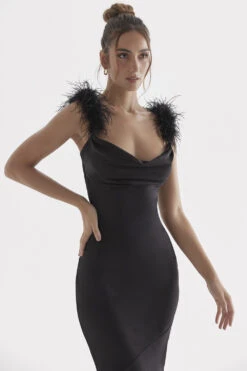 Black Satin Maxi Dress 24 Black Satin Maxi Dress -Traumhafte Kleider tabitha 5