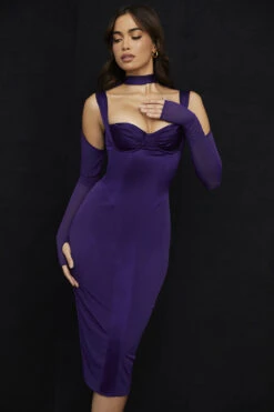 Grape Corset Midi Dress -Traumhafte Kleider talika 4