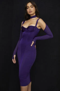 Grape Corset Midi Dress -Traumhafte Kleider talika 7