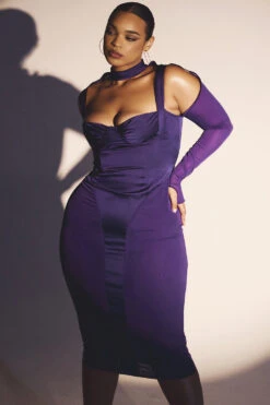 Grape Corset Midi Dress -Traumhafte Kleider talika g31