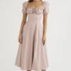 Blush Puff Sleeve Midi Dress 2 Blush Puff Sleeve Midi Dress -Traumhafte Kleider tallulah b21 1