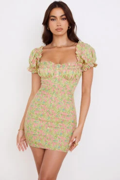 Vintage Floral Puff Sleeve Mini Dress 16 Vintage Floral Puff Sleeve Mini Dress -Traumhafte Kleider tanaya 4