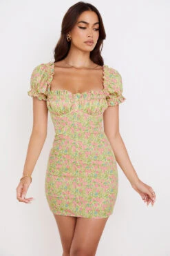 Vintage Floral Puff Sleeve Mini Dress 17 Vintage Floral Puff Sleeve Mini Dress -Traumhafte Kleider tanaya 5