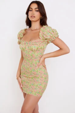 Vintage Floral Puff Sleeve Mini Dress 20 Vintage Floral Puff Sleeve Mini Dress -Traumhafte Kleider tanaya 6