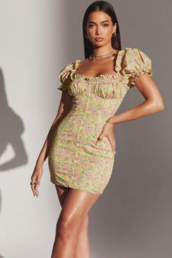 Vintage Floral Puff Sleeve Mini Dress 22 Vintage Floral Puff Sleeve Mini Dress -Traumhafte Kleider tanaya f12