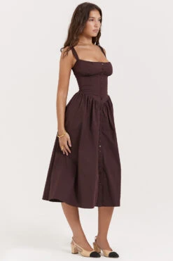 Rich Brown Midi Sundress 29 Rich Brown Midi Sundress -Traumhafte Kleider tatiana 10