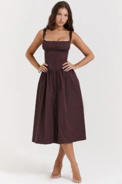 Rich Brown Midi Sundress 24 Rich Brown Midi Sundress -Traumhafte Kleider tatiana 3
